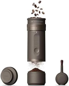 OutIn Fino Portable Electric Coffee Grinder,Adjustable Coffee Bean Grinder with 28 Precise Grind Setting,One-Button Burr Coffee Grinder with Fast‑Charge Battery, Auto‑Stop & Clog‑Protection
