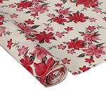 Kuber Industries Shelf Mat | Floral Print Shelf Liner | Placemat for Kitchen | Desk Mat | PVC Non-Slip Drawer Sheets| Kitchen Cabinet Shelf Liner | 5 Meter | Pink