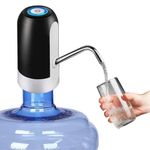 5 Gallon Water Bottle Dispenser, USB Charging Water Bottle Pump, Electric Drinking Portable Water Dispense for 2-5 Gallon, Low Noise Water Jug Dispenser,Water Bottle Switch for Kitchen Camping