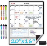 Large Magnetic Dry Erase Monthly Ca