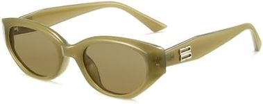 Cyxus Small Cateye Sunglasses for Women UV Protection Fashion Ultralight PC Frame Ladies Shades 1147