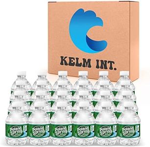 Poland Spring 8 oz Mini Water Bottles - 24 Pack Mini Bottled Spring Water for On-the-Go and Home Office Use - BPA-Free and Recyclable by Kelm Int.