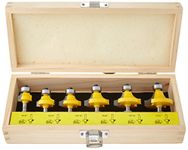 Yonico 13621q 6 Bit Round Over and Beading Router Set 1/4" Shank