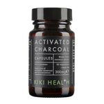 KIKI Health - Activated Charcoal 300mg - Made from 100% Pure Coconut Shells - Contributes to Reducing Excessive Flatulence After Eating - Natural Teeth Whitener - 50 Capsules