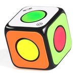 ROXENDA Speed Cube, Irregular Puzzle Magic Cube, 3D Rotatable Puzzle Cube for Children,Smooth Fast Cube Toys for Fast Cubing Fun for Children Adults (1x1x1 Cube)