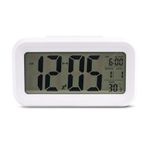 COZYFY Digital Alarm Clock | Table Clock with Automatic Sensor, Date, Temperature & Night Light |Alarm Clock for Students, Heavy Sleepers, Home, Office & Bedroom| Timer for Study(White-Digital Clock)