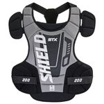 STX Lacrosse Shield 200 Chest Protector, Small, Black