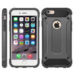 iPhone 6 Case, iPhone 6S Cover, [Survivor] Military-Duty Case - Shockproof Impact Resistant Hybrid Heavy Duty [armor case] Dual Layer Armor Hard Plastic And Bumper Protective Cover Case (DARK GRAY)