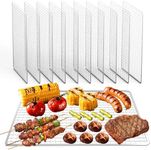 aglehome Grill Topper - Grill BBQ Disposable Grill Grates, 10 Pack Grill Mesh for Outdoor Grill Disposable Grill Topper Prevent Food from Falling Through Grill Grates - 14.5x10.6 Inch