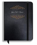 Brown Cloud Personalized Black Leather Cover Notebook/Diary with Personalised/Customized Photographs/Message/Quote for Personal/Corporate Gift(NB LTHR 19)(1)