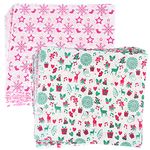 ASTARON 100pcs Christmas Wax Paper Sheets for Food Wrapping, Christmas Tissue Wax Paper for Candy Cookies Sandwich Wrapping Paper Fried Food Basket Liner Greaseproof Paper (Red Green)