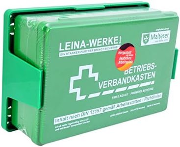 Betriebs Verbandkasten Erste Hilfe Koffer DIN13157 Grün mit Halterung Made in Germany von Malteser empfohlen