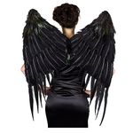 Maleficent Inspired Large Feather Wing - Black Feather Angel Halloween Costume