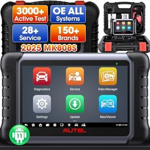Autel MaxiCOM MK808 Strumento diagnostico OBD2, con tutte le funzioni di sistema e servizio incluso reimpostazione spia olio, EPB, BMS, SAS, DPF, TPMS e IMMO (MD802+MaxiCheck Pro)