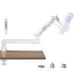 Microphone Arm,Aokeo AK-55 Desk Low Profile Adjustable Mic Boom Arm Stand,Suitable For Blue Yeti,Snowball iCE, HyperX QuadCast,SoloCast,Elgato Wave,Etc