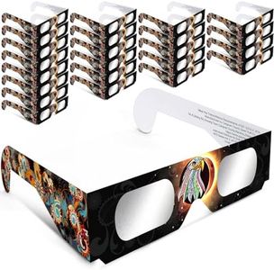 Andbasis 24P Solar Eclipse Glasses ISO 12312-2:2015(E) & CE Certified 2024 Approved Safe Shades for Direct Solar Eclipse Viewing Direct Sun Observation AAS Recommended List (Eagle)