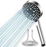 Shower Head and Hose 2M, Magichome Shower Head High Pressure with 5 Spray Modes, Turbocharged Design Power Showerhead for Low Water Pressure