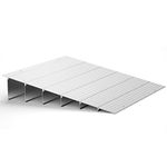 Door Threshold Ramp 6" Rise Door Ramp Aluminum Entry Ramp or Doorways Rated 800 lbs Load Capacity forWheelchair Scooters Power Chairs Walkers (6 Inch (Pack of 1))