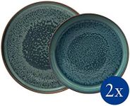 like. by Villeroy & Boch Group - Crafted Breeze, Dinner Set, 4 Pieces, Premium Porcelain 19-5167-8547 Blue