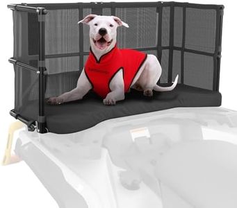 KEMIMOTO ATV Dog Carrier Seat, Heavy-Duty Four Wheeler Pet Seat and Carrier with Safety Steel Frame Compatible with Can am Sportsman Fourtrax Foreman Kawasaki Brute Force Most ATVs