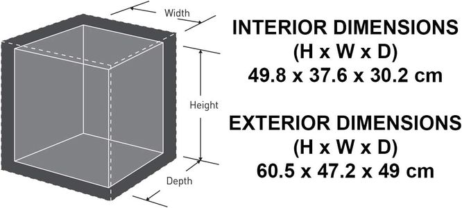 Master Lock Fireproof Waterproof Safe, 56.5L Security Chest