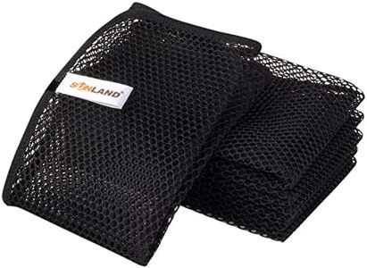 Sunland Mesh Dish Cloths for Washing Dishes No Odor Dishes Scrubber for Kitchen-Fast Drying and Easy to Clean Mesh Dishes Cloth black 6pack