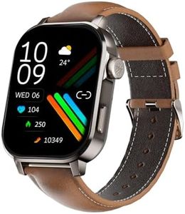 Cultsport Ace X Luxe 1.96" AMOLED Smartwatch, Live Cricket Score, Premium Metallic Build Smartwatch, Always On Display, Bluetooth Calling, Functional Crown(Luxe Brown Leather)