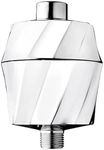 AquaBliss HD Revitalizing Shower Filter - Latest High Output Filtration. 2X Vitamin C, Minerals for Luscious Hair, Skin & Nails - KDF/CS/VC for Reduced Chlorine, Sediment & Metals - Chrome (SF400)
