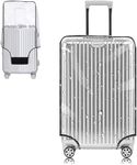 Yotako Clear PVC Suitcase Cover Protectors 24 Inch Luggage Protector for Wheeled Suitcase