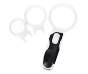 Levenhuk Zeno Multi ML9 Magnifying Glass — 3-in-1 Set with LED light and 3x / 10x / 16x Magnification