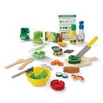 Melissa & Doug Slice & Toss Salad Play Food Set 52 Wooden & Felt Pieces