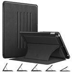 Fintie Magnetic Stand Case for New iPad 8th Gen (2020) / 7th Generation (2019) 10.2 Inch, [Multiple Secure Angles] Shockproof Rugged Soft TPU Back Cover with Auto Wake/Sleep, Black