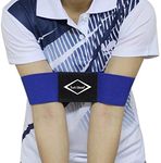 Scott Edward Golf Swing Aids Pro Power Band Wrist Brace Smooth and Connect-Easy Correct Training Swing Gesture Alignment Practice Tool for Golf Beginners (Blue Arm Band)