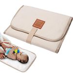 Folding Changing Pad | Foldable Comfortable Diaper Pad Waterproof,Diaper Mat with Stickers for Trips Travel Tours Littryee