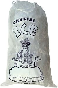 8 lb Ice Bags with Drawstrings 11 in x 18 in x 1.4 mil Case:500 Heavy Duty Commercial Grade