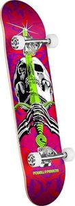 Powell Peralta Ray Rodriguez Skull & Sword Skateboard Complete, Red/Purple, 8.0" x 31.45"