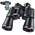 20x50 Binoculars for Adults, Long Rang Compact Waterproof Binoculars Telescope with Low Light Night Vision for Hunting Bird Watching Travel Football Games with Carrying Case and Strap