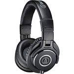 Audio-Technica ATH-M40x Professional Studio Monitor Headphone, Black, with Cutting Edge Engineering, 90 Degree Swiveling Earcups, Pro-grade Earpads/Headband, Detachable Cables Included