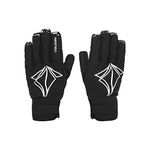 Volcom Men's Nyle Insulated Pipe and Park Winter Snowboard SKi Gloves, Black S3, Medium
