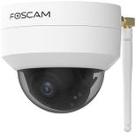 FOSCAM 4 Megapixels 1080P Pantilt Wired Dual Bandwifi IP Camera, White