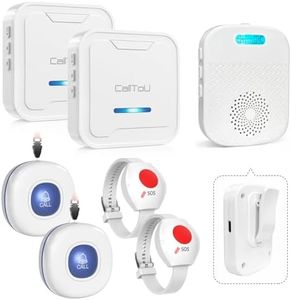 CallToU Caregiver Pager Wireless Call Button for Elderly/Senior,2026 New Version Pager with Vibration & Rechargeable,Nurse Alert System for Home Care Seniors