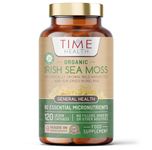 Organic Irish Sea Moss (Chrondrus crispus) - 120 Capsules - Wild Harvested from Irish Waters - Source of 92 Essential Nutrients - Iodine - Dr. Sebi - UK Made - GMP - Zero Additives