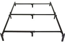 Amazon Basics Metal Bed Frame, 9-Leg Base for Box Spring and Mattress - Full, 74.5 x 53.5-Inches, Tool-Free Easy Assembly