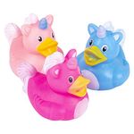 Rhode Island Novelty 2 Assorted Styles Unicorn Rubber Duckies (12 Piece)