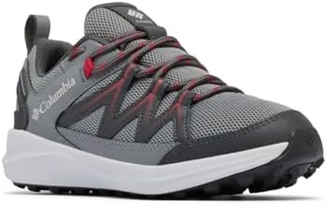 Columbia Youth Unisex Peakfreak Rush Waterproof, Titanium Grey Steel/Mountain Red, 6