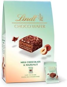 Lindt Bag Choco Wafer Nocciole Praline Croccanti al Latte con Nocciola e Gianduja, Confezionate singolarmente 135g