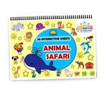 TheToddlerHouse- Animal safari busy book for Kids/ aged 2 - 4 years, 20 Interactive Activity Binder for Early Learning, Laminated Montessori Busy Book with hook and loop| Water&Tear proof