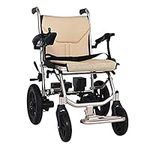 HEWXWX Electric Wheelchair（14kg）, Lightweight Foldable/Mobile Footrest,Intelligent Control/Cruising Range: 20 Kilometers,For Elderly And Disabled