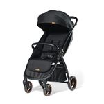 Loopie Hop Stroller | 0-4 Years| Travel Friendly Cabin Stroller| Foldable| Aluminium Frame| Sun Protection Canopy | 5 Point Safety Harness| Adjustable Seat| Shock Absorber Wheels| Charcoal Black