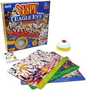 Briarpatch, SPY Eagle Eye Find-It Game - Sharpen Your Senses with Fast, Furious, and Fun Matching!, Includes 30 Double-Sided Cards, 4 Game Boards, and a Bell, for 2 to 4 Players, Ages 5 and Above